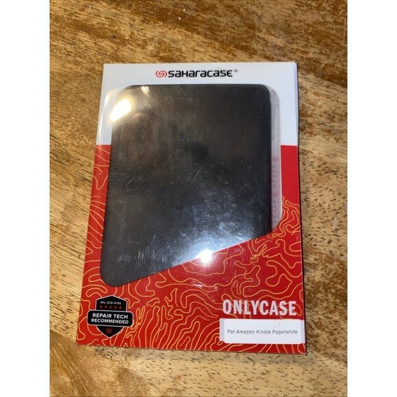Saharacase New Case Amazon Kindle Paperwhite Tablet New NIB Hard Plastic Black - Picture 1 of 4